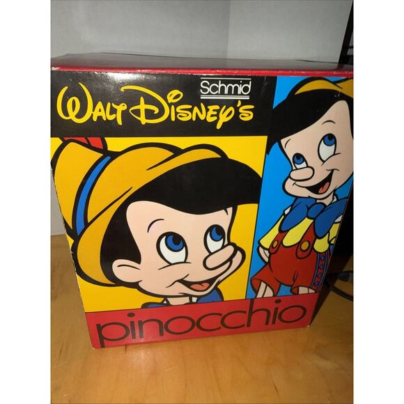 Vintage Disney Pinocchio Porcelain Music Box "When You Wish Upon A Star" Schmid - Picture 6 of 8